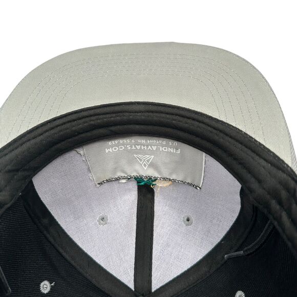 Findlay Rope Snapback Hat Cap Men's One Size Palm Trees Sun Boat Black Gray - Picture 6 of 8